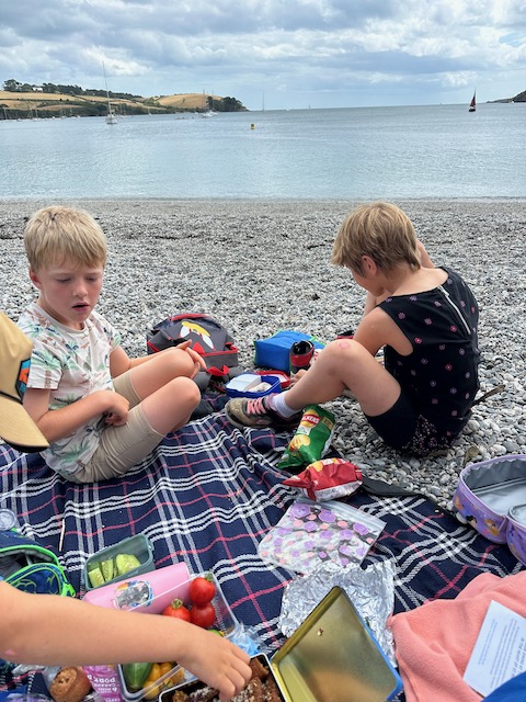Beach at Trebah Garden