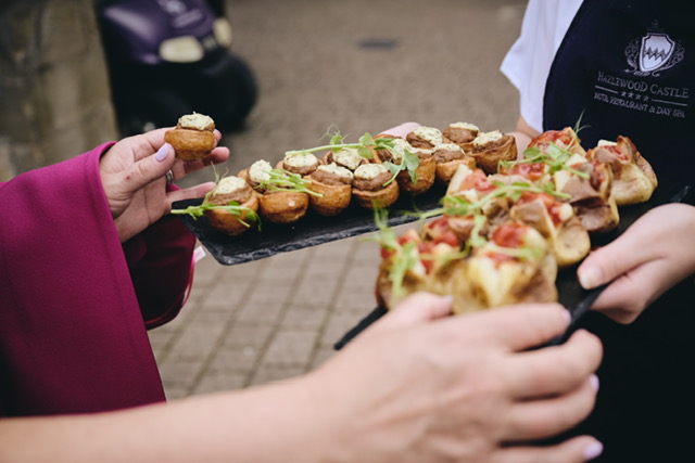Wedding Canapes at Hazlewood Castle