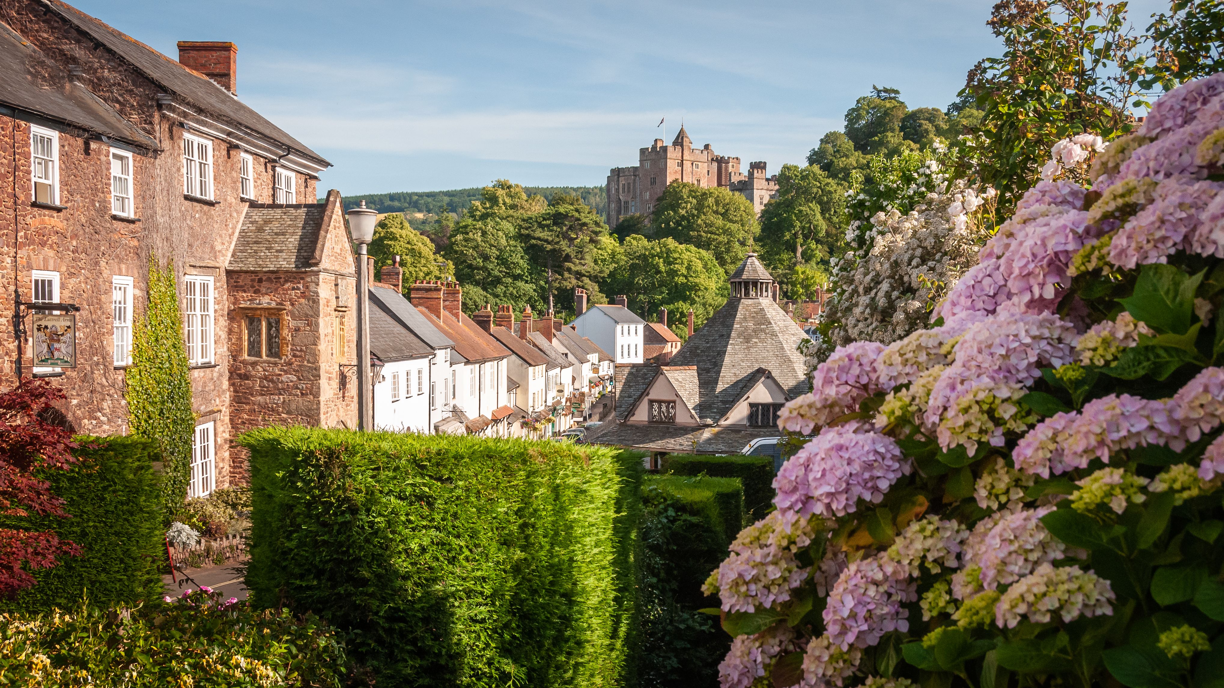 View of Dunster Castle from Dunster